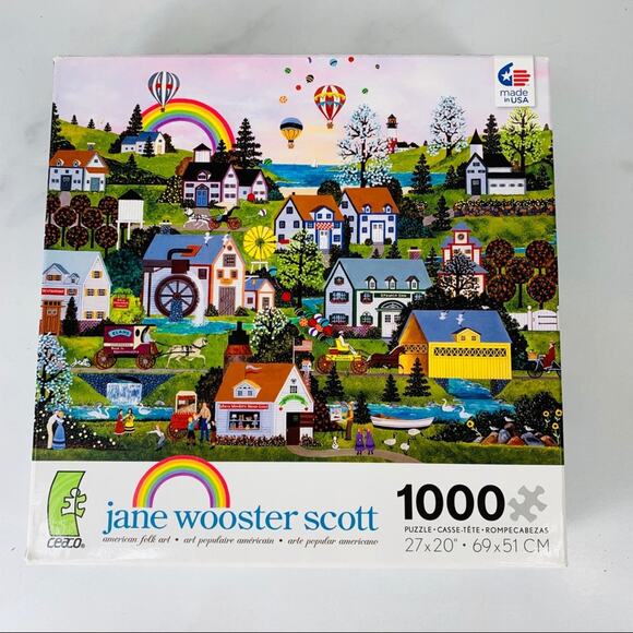 Jane Wooster Scott American Folk Art Puzzle 1000pc - Picture 1 of 6